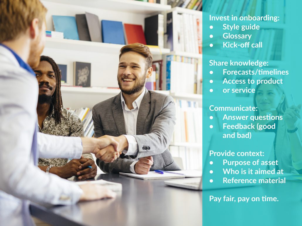 Invest in translation onboarding