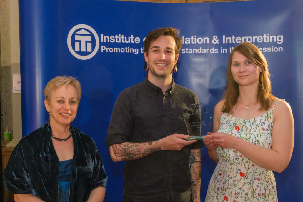 Esteban and Nicole at the ITI Awards 2022