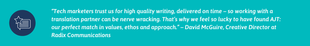 Client testimonial - Radix