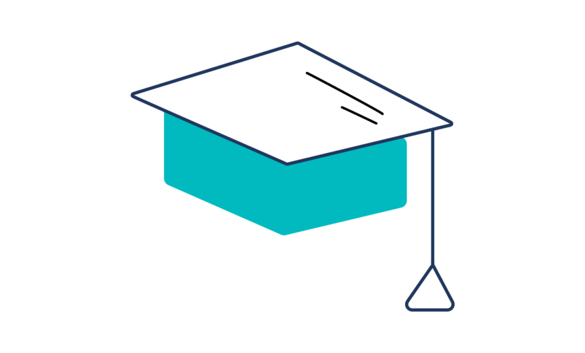 Illustration of graduation hat