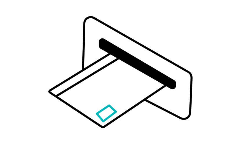 Illustration of letter being put in letter box