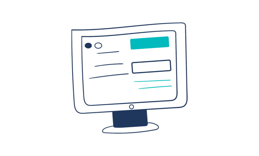 Illustration of a desktop computer