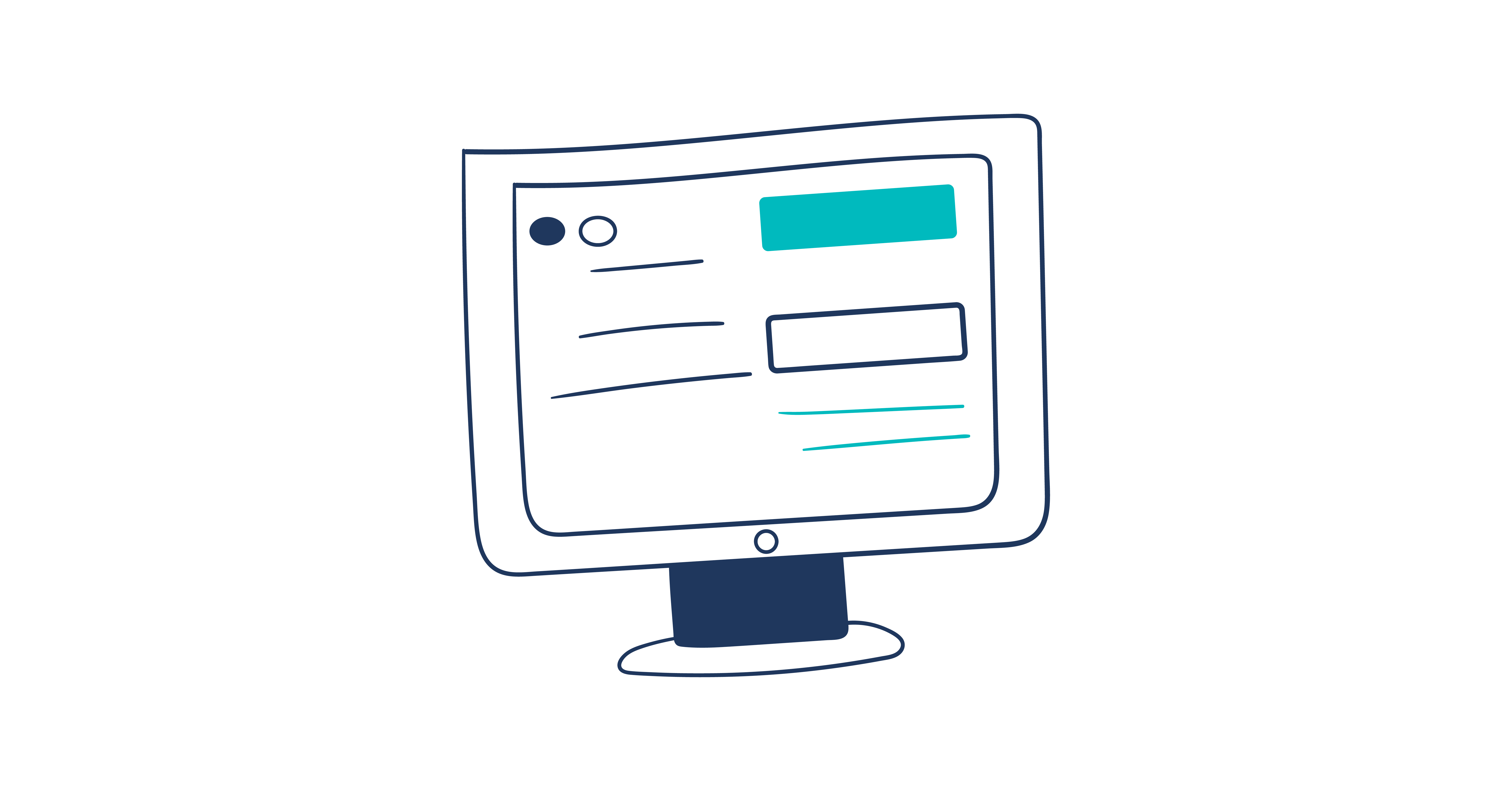 Illustration of a desktop computer
